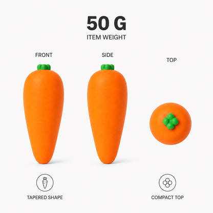 Carrot sensory squeeze toy 50 gram product views