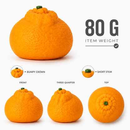Mandarin orange sensory squeeze toy 80 gram product views