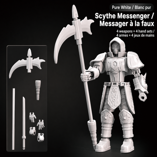 Scythe Messenger articulated figure in Pure White