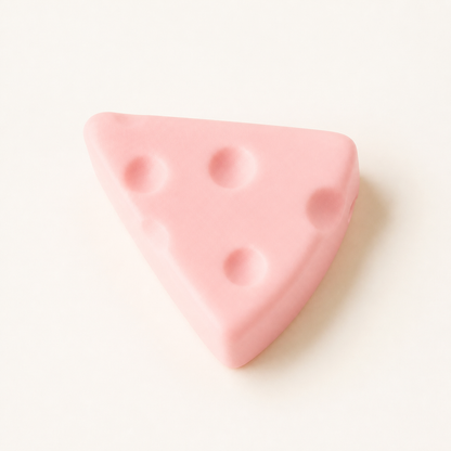 Small Cheese PU Squishy Toy - Pink