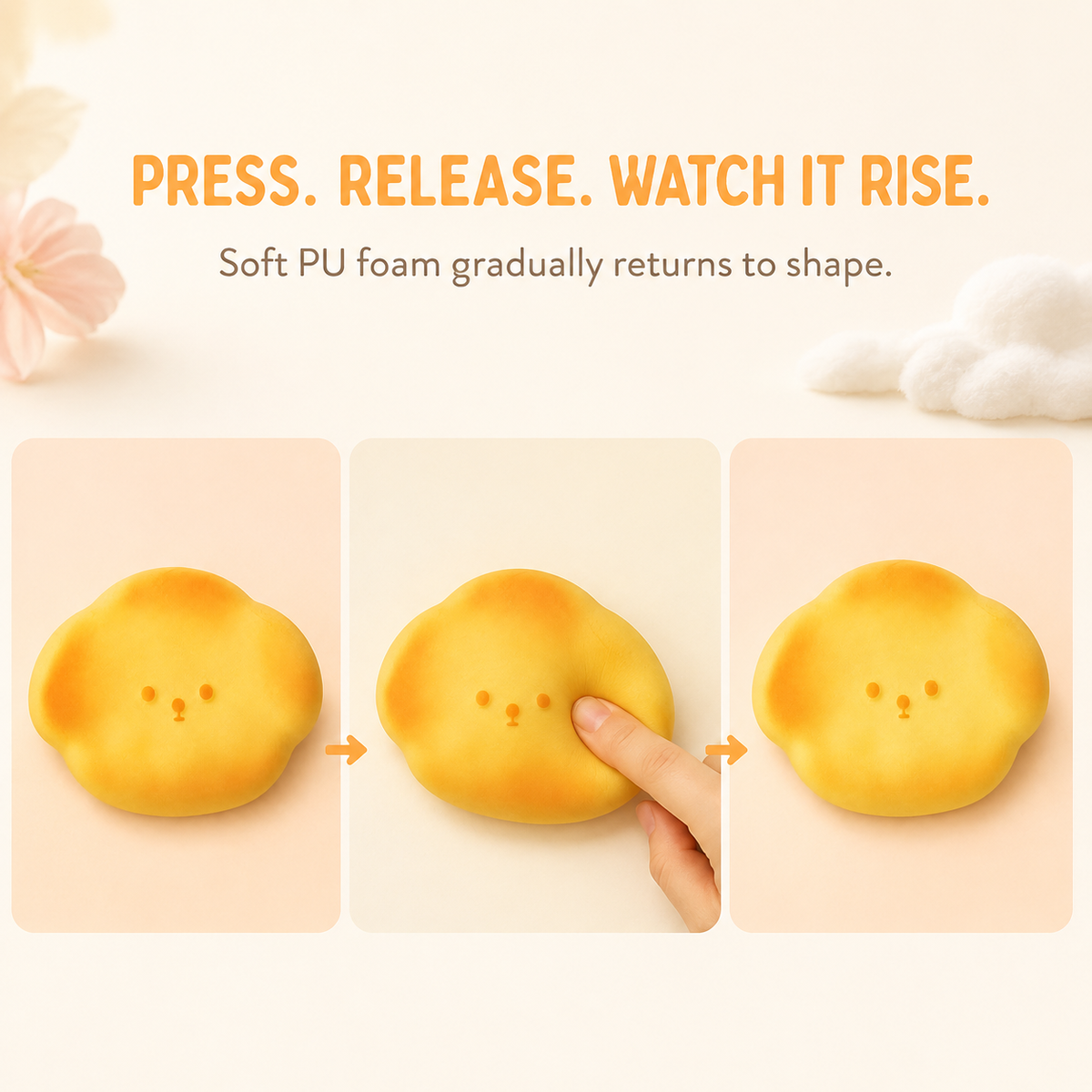 Snow cake dog press release and slow-rise sequence