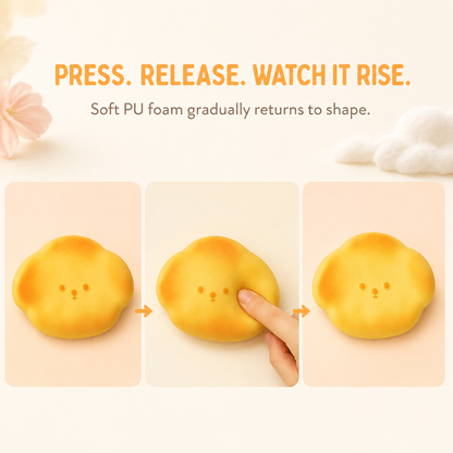 Snow cake dog press release and slow-rise sequence