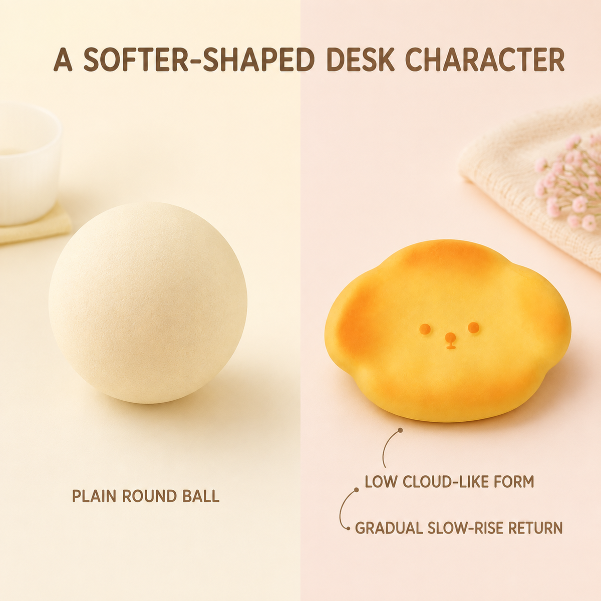 Snow cake dog slow-rise squishy comparison