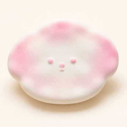 Snow Cake Dog PU Squishy Toy - Pink