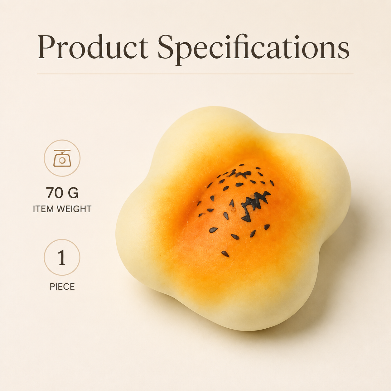 Soft egg yolk pastry fluid-filled sensory squishy verified specification