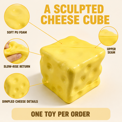 Compact square cheese slow-rise squishy product features