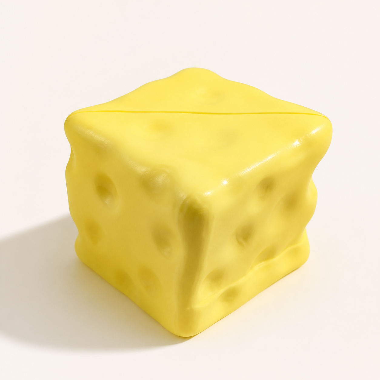 Square Cheese PU Squishy Toy – 7 cm - Default Title