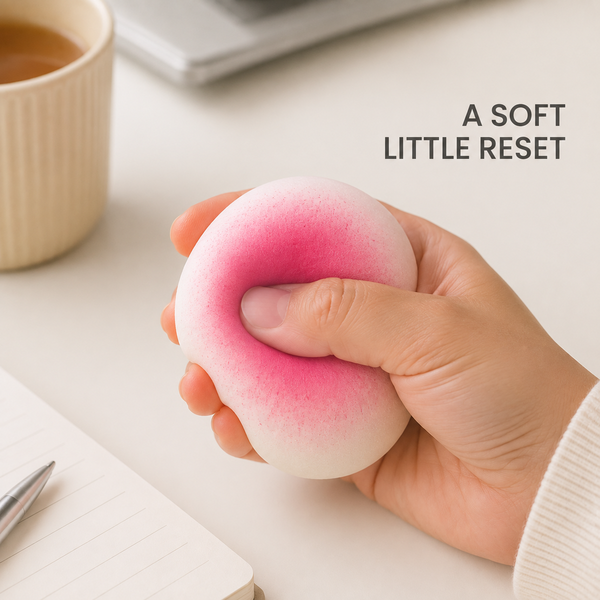 Sticky mochi bun sensory toy lifestyle