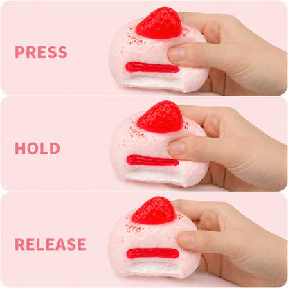 Strawberry cake press hold and release guide