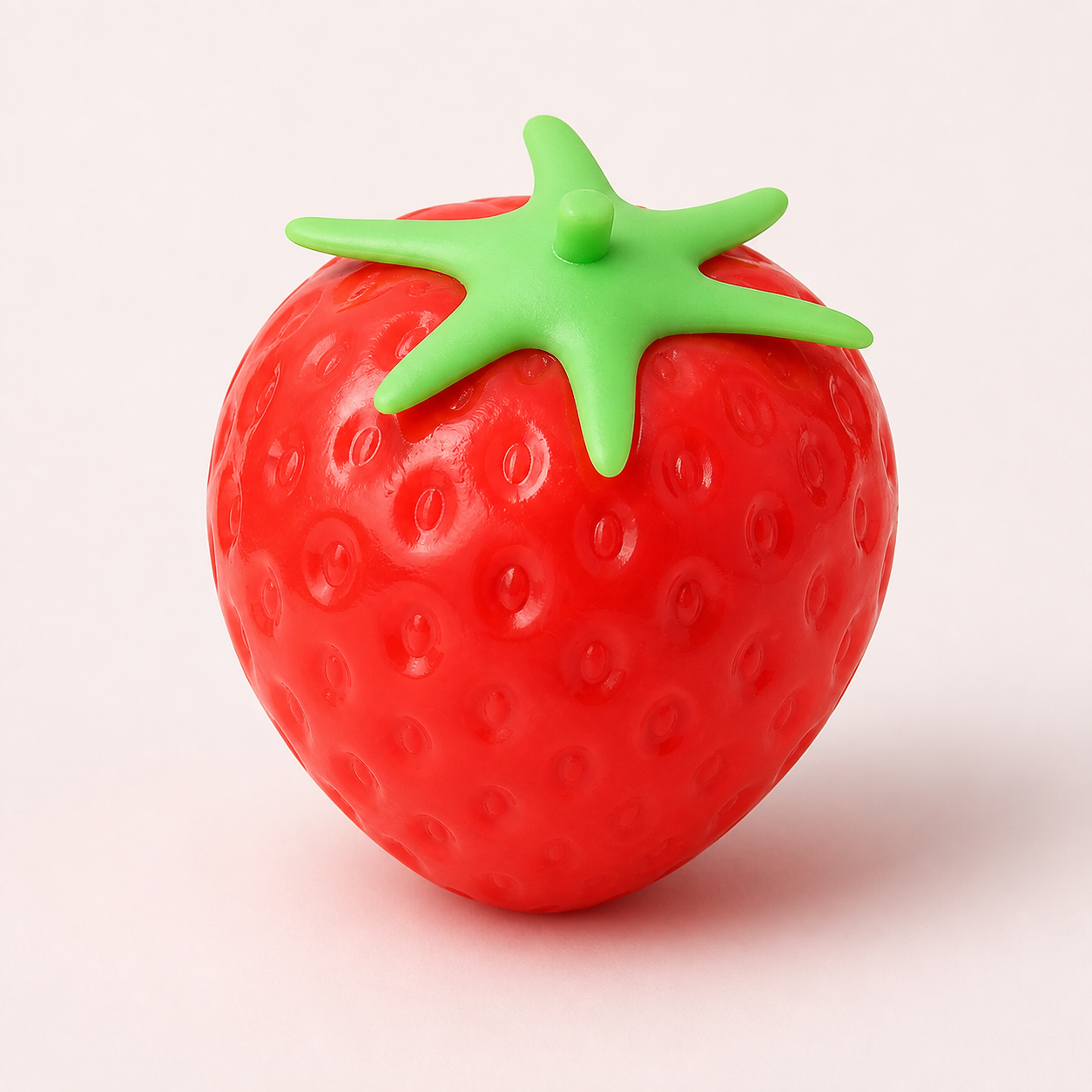 Realistic strawberry sensory squishy