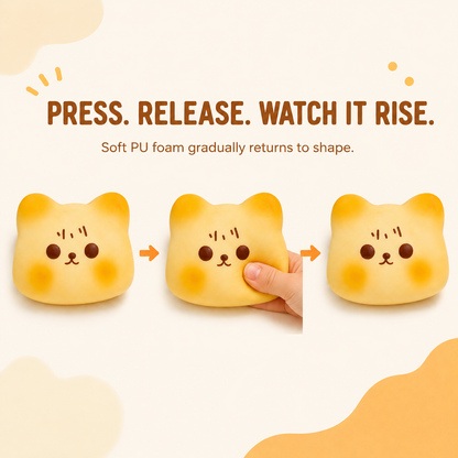Toast cat press release and slow-rise sequence