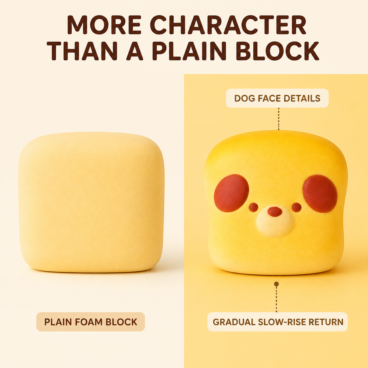 Toast dog slow-rise squishy comparison