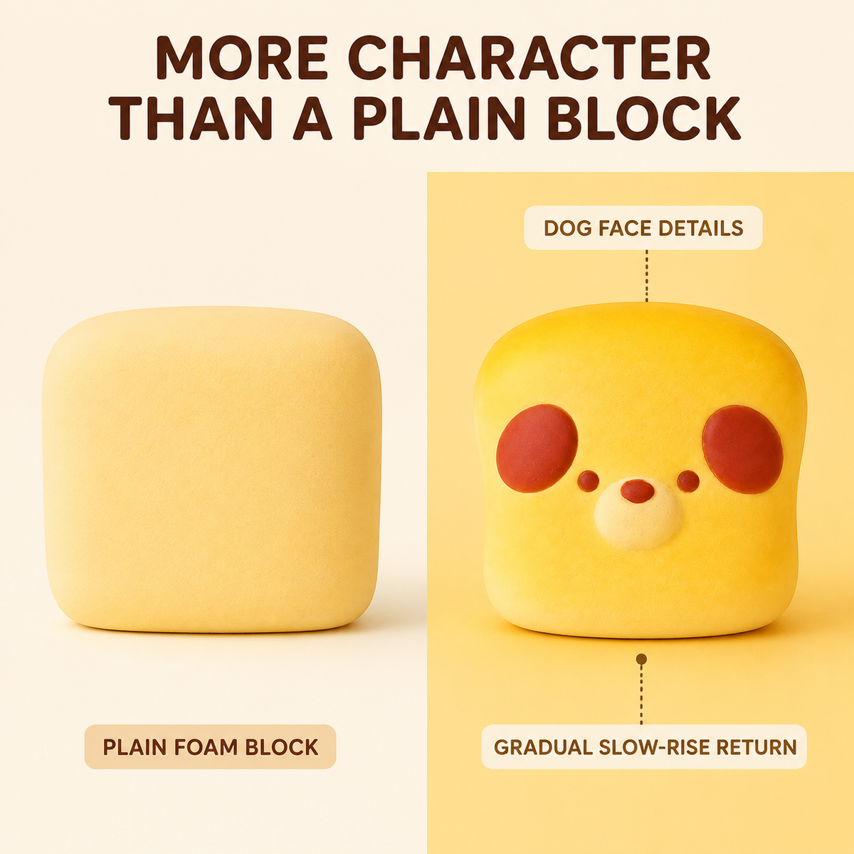 Toast dog slow-rise squishy comparison