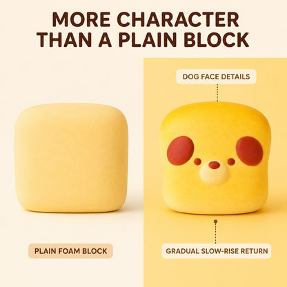 Toast dog slow-rise squishy comparison