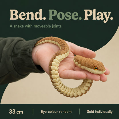 Tree Snake Articulated Figure - 33CM; Eye colour random