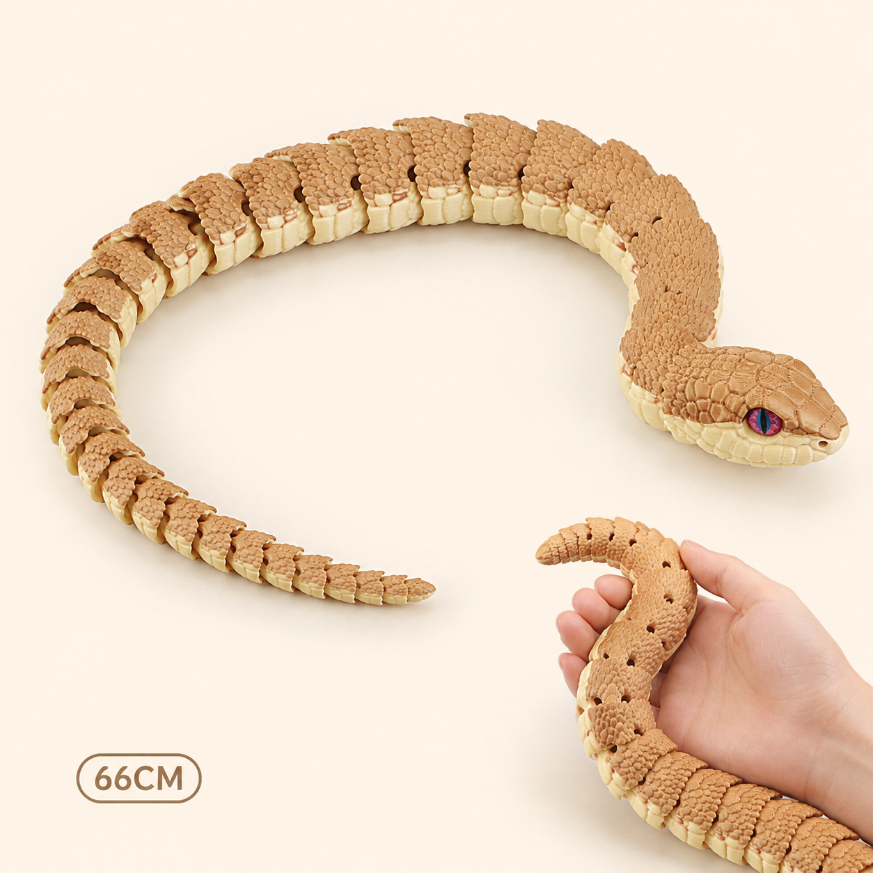 Tree Snake Articulated Figure - 66CM; Eye colour random