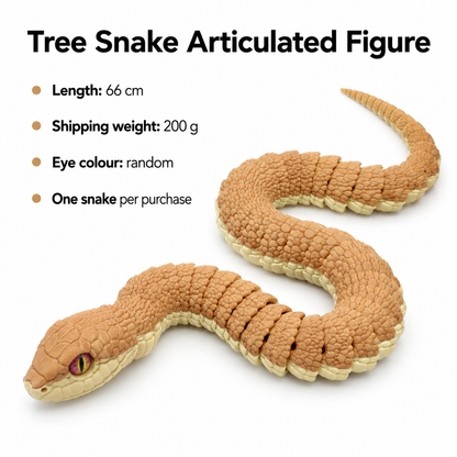 Tree Snake Articulated Figure - 66CM; Eye colour random