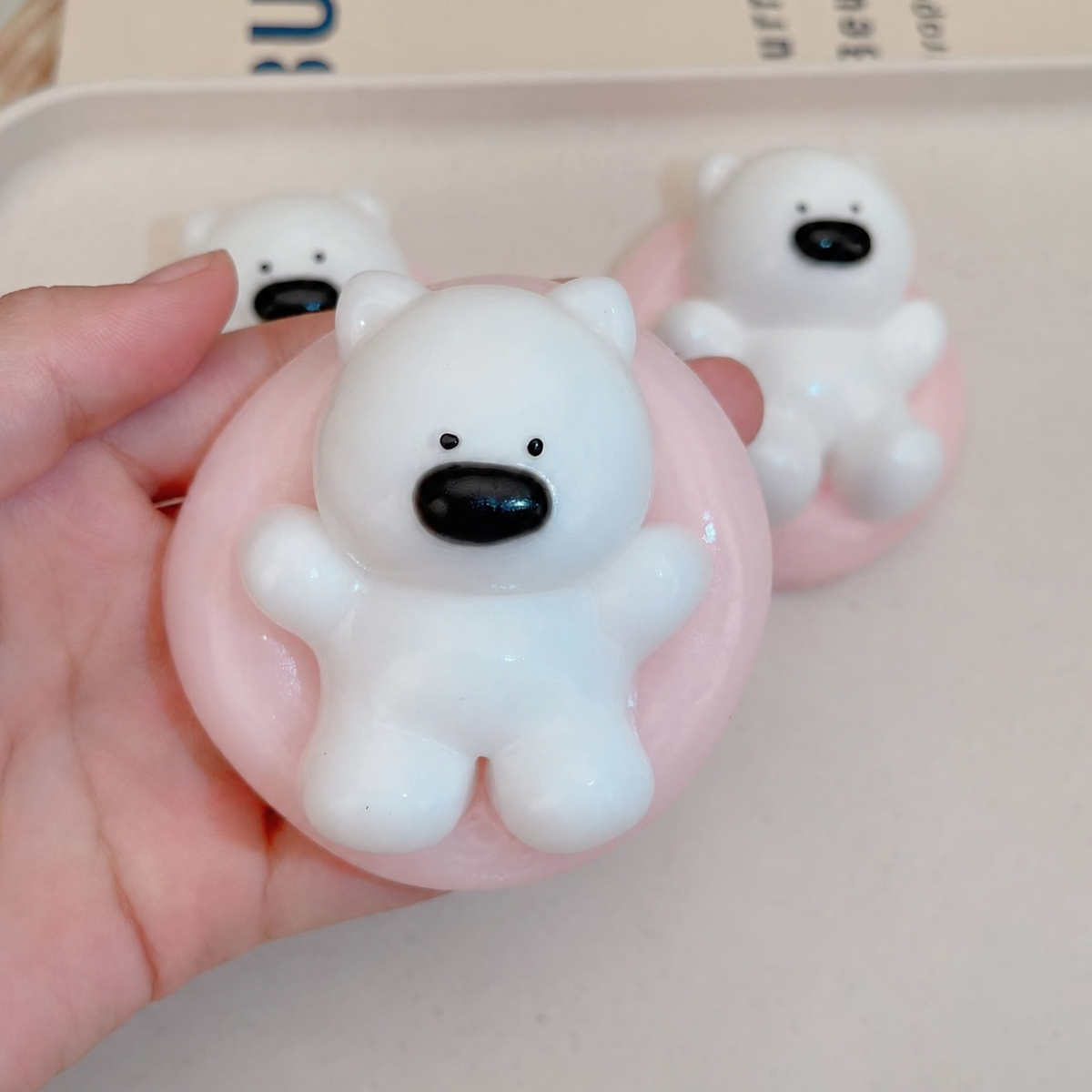 Westie Swim Ring Squishy - Pink