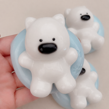 Westie Swim Ring Squishy - Blue