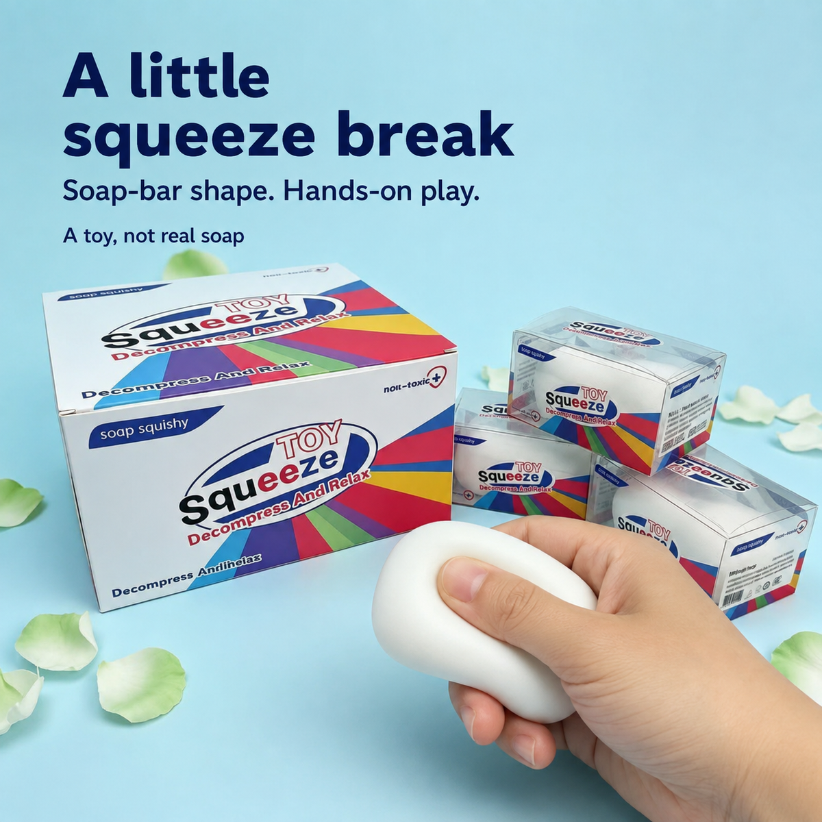 White Soap Bar Crunchy Squishy — advertising detail