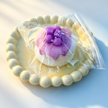 XL Soufflé Dessert Cake Squishy - Taro Cream