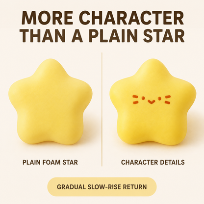 Yellow star squishy feature comparison