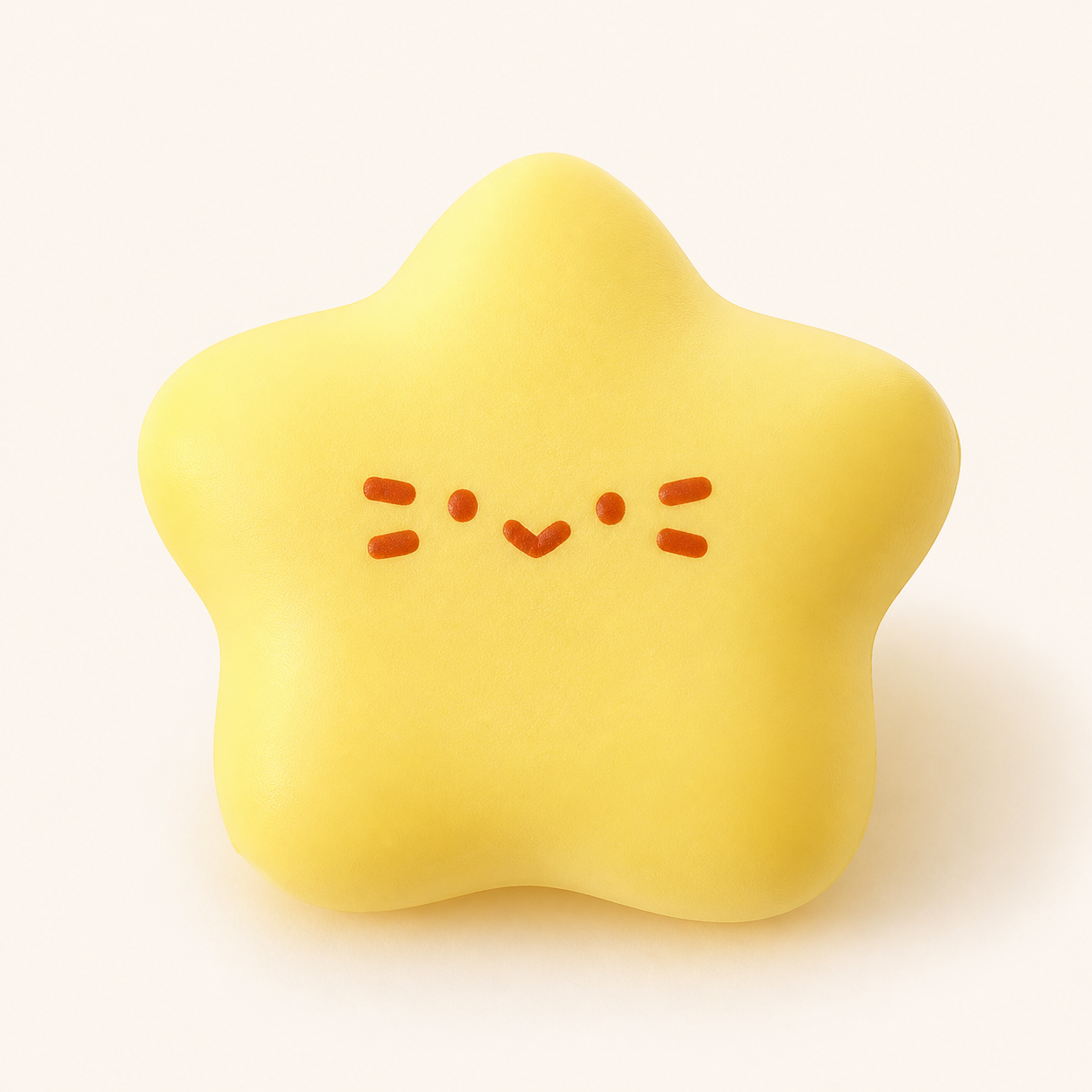 Yellow Star PU Squishy Toy - Default Title